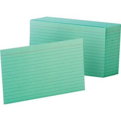 Universal Ruled Index Cards 5 x 8 White 100/Pack